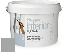 Краска Flugger Interior High Finish 5 матовая акриловая краска-грунт цвет RAL 9006 