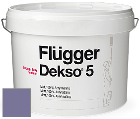 Краска Flugger Dekso 5 матовая краска цвет NCS S 4030-R60B 