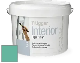 Краска Flugger Interior High Finish 5 матовая акриловая краска-грунт цвет NCS S 2040-B80G 