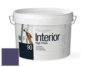 Краска Flugger Interior High Finish 90 акриловая глянцевая эмаль цвет NCS S 6030-R60B 