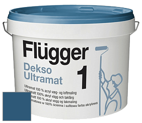 Краска Flugger Dekso 1 ультраматовая краска цвет RAL 5009 
