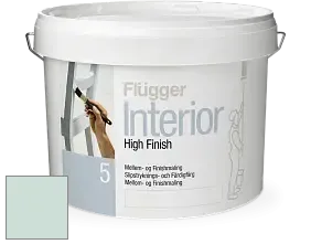Краска Flugger Interior High Finish 5 матовая акриловая краска-грунт цвет NCS S 1010-B90G 