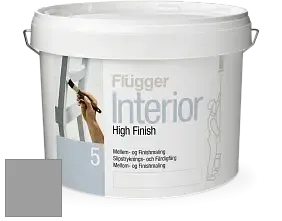Краска Flugger Interior High Finish 5 матовая акриловая краска-грунт цвет NCS S 4000-N 