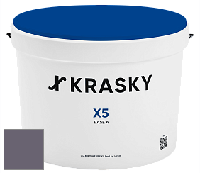 Краска X5 X Krasky матовая краска для стен и потолков цвет 5458 