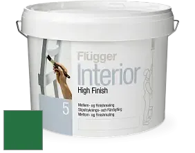 Краска Flugger Interior High Finish 5 матовая акриловая краска-грунт цвет NCS S 3560-G10Y 