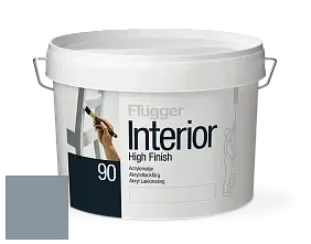 Краска Flugger Interior High Finish 90 акриловая глянцевая эмаль цвет NCS S 4010-R90B 