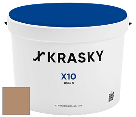 Краска X10 X Krasky шелковисто-матовая краска для стен и потолков цвет 3357 