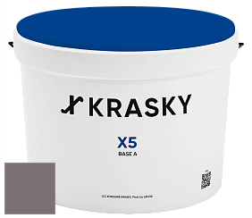 Краска X5 X Krasky матовая краска для стен и потолков цвет NCS S 6005-R20B 