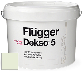Краска Flugger Dekso 5 матовая краска цвет NCS S 0510-G30Y 