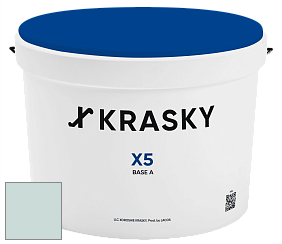 Краска X5 X Krasky матовая краска для стен и потолков цвет NCS S 1010-B70G 