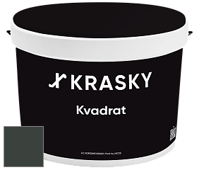 Краска X2B Kvadrat X Krasky матовая краска для потолков глубокого чёрного цвета цвет NCS S 8505-G 