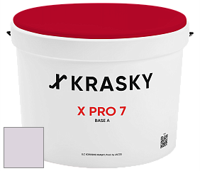 Краска X Pro 7 X Krasky матовая краска для стен и потолков цвет NCS S 1010-R40B 
