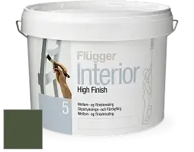 Краска Flugger Interior High Finish 5 матовая акриловая краска-грунт цвет RAL 6003 