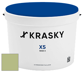 Краска X5 X Krasky матовая краска для стен и потолков цвет NCS S 2030-G50Y 