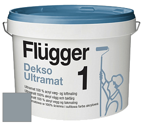 Краска Flugger Dekso 1 ультраматовая краска цвет RAL 7001 