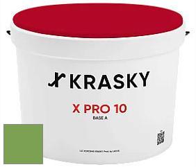 Краска X Pro 10 X Krasky матовая краска для стен и потолков цвет NCS S 2060-G30Y 