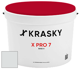 Краска X Pro 7 X Krasky матовая краска для стен и потолков цвет NCS S 1001-B 