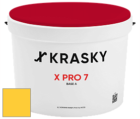 Краска X Pro 7 X Krasky матовая краска для стен и потолков цвет NCS S 0570-Y 