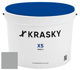 Краска X5 X Krasky матовая краска для стен и потолков цвет RAL 9006 