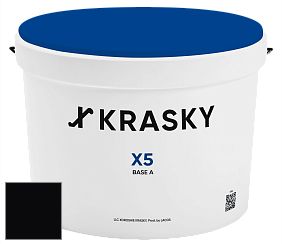 Краска X5 X Krasky матовая краска для стен и потолков цвет RAL 9005 