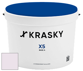 Краска X5 X Krasky матовая краска для стен и потолков цвет NCS S 0510-R40B 