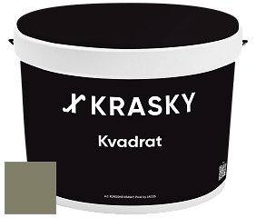 Краска X2B Kvadrat X Krasky матовая краска для потолков глубокого чёрного цвета цвет RAL 7002 