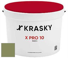 Краска X Pro 10 X Krasky матовая краска для стен и потолков цвет NCS S 4030-G50Y 