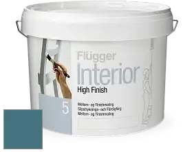 Краска Flugger Interior High Finish 5 матовая акриловая краска-грунт цвет NCS S 5030-B10G 