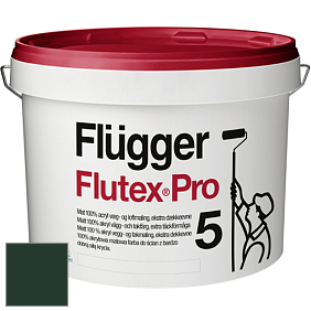Краска Flugger Flutex Pro 5 матовая краска цвет RAL 6009 