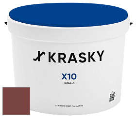 Краска X10 X Krasky шелковисто-матовая краска для стен и потолков цвет NCS S 5040-Y90R 
