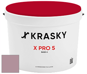 Краска X PRO 5 X Krasky матовая краска для стен и потолков цвет NCS S 3020-R20B 