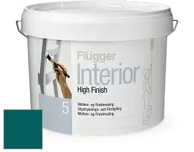 Краска Flugger Interior High Finish 5 матовая акриловая краска-грунт цвет NCS S 5540-B40G 