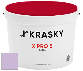 Краска X PRO 5 X Krasky матовая краска для стен и потолков цвет NCS S 1030-R50B 