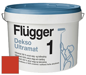 Краска Flugger Dekso 1 ультраматовая краска цвет RAL 2002 