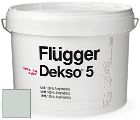 Краска Flugger Dekso 5 матовая краска цвет NCS S 1505-B80G 