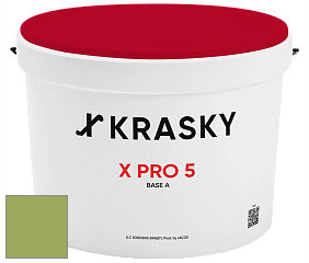 Краска X PRO 5 X Krasky матовая краска для стен и потолков цвет NCS S 2050-G40Y 