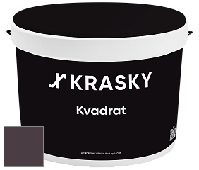 Краска X2B Kvadrat X Krasky матовая краска для потолков глубокого чёрного цвета цвет NCS S 8010-R30B 