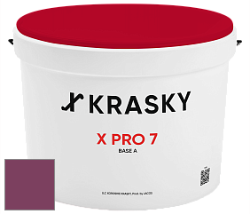 Краска X Pro 7 X Krasky матовая краска для стен и потолков цвет NCS S 4050-R30B 