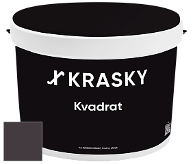 Краска X2B Kvadrat X Krasky матовая краска для потолков глубокого чёрного цвета цвет NCS S 8505-R20B 