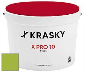 Краска X Pro 10 X Krasky матовая краска для стен и потолков цвет NCS S 1070-G40Y 