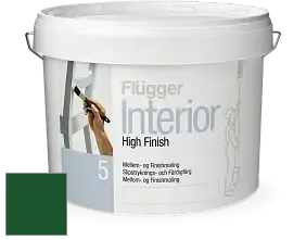 Краска Flugger Interior High Finish 5 матовая акриловая краска-грунт цвет RAL 6035 
