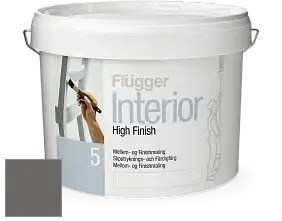 Краска Flugger Interior High Finish 5 матовая акриловая краска-грунт цвет NCS S 7000-N 