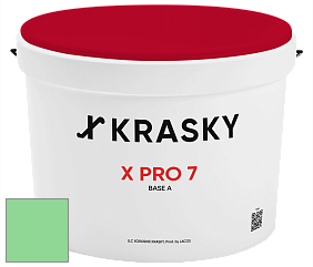 Краска X Pro 7 X Krasky матовая краска для стен и потолков цвет NCS S 0550-G10Y 