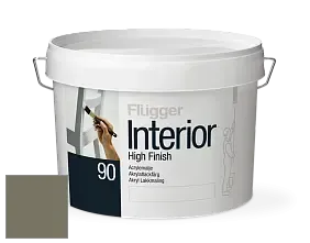 Краска Flugger Interior High Finish 90 акриловая глянцевая эмаль цвет NCS S 6010-G70Y 