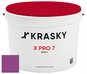 Краска X Pro 7 X Krasky матовая краска для стен и потолков цвет RAL 4008 