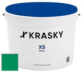Краска X5 X Krasky матовая краска для стен и потолков цвет NCS S 2565-G 