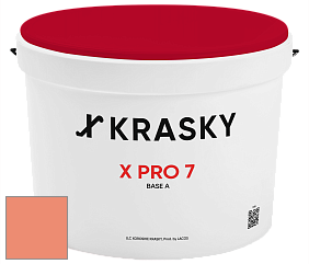 Краска X Pro 7 X Krasky матовая краска для стен и потолков цвет NCS S 1050-Y70R 