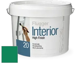 Краска Flugger Interior High Finish 20 акриловая полуматовая эмаль цвет RAL 6032 