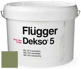 Краска Flugger Dekso 5 матовая краска цвет 3518 