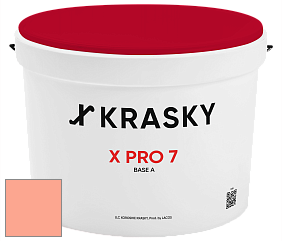 Краска X Pro 7 X Krasky матовая краска для стен и потолков цвет NCS S 0540-Y70R 